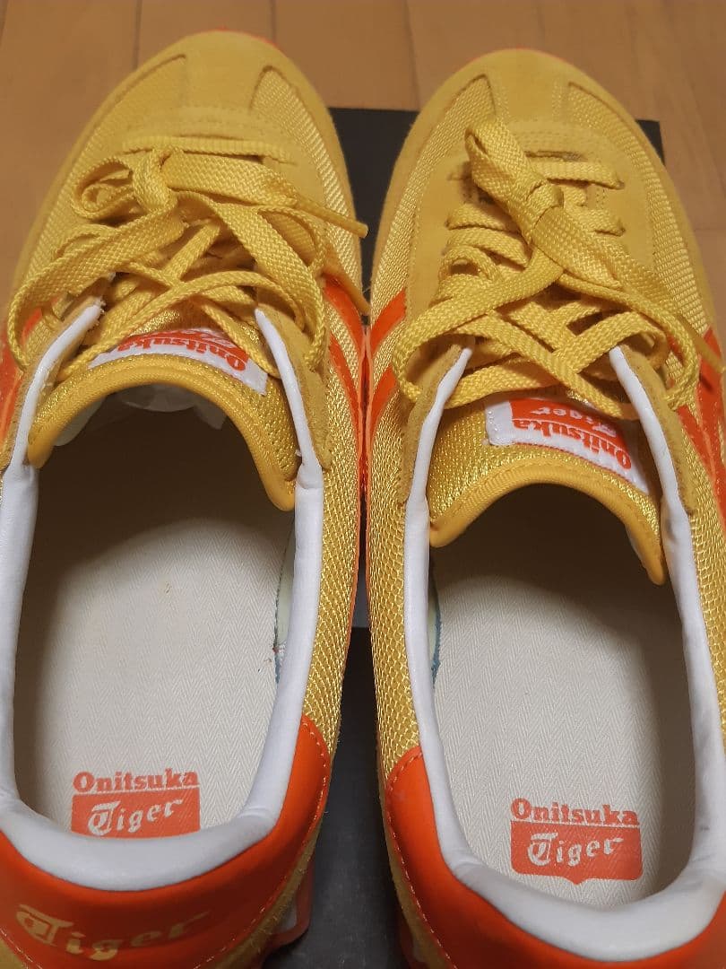 貴重美品オニツカタイガーEDR78 27.0 大人気イエロー×オレンジ