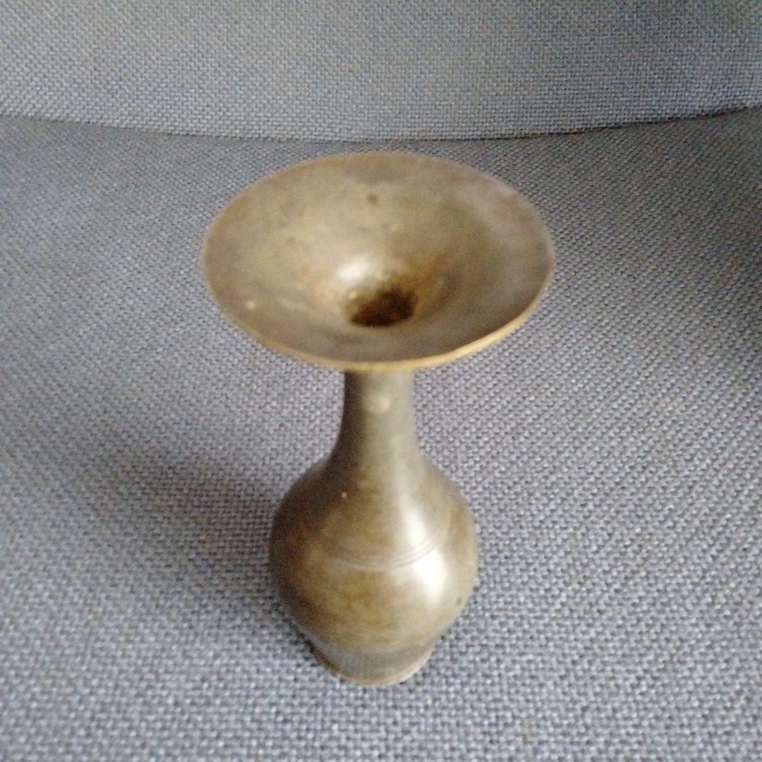 旧蔵した中国古董　中国北宋花弧金属器　貴重希少