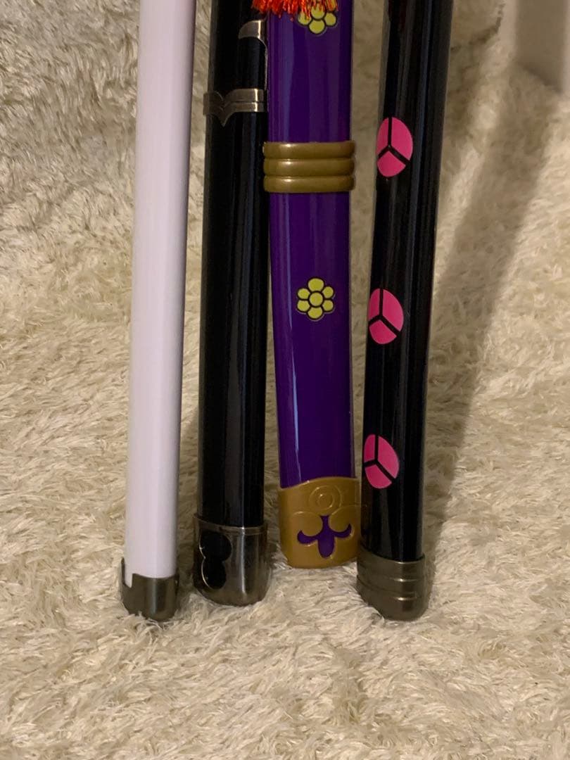 ワンピース　ゾロ　黒刀　4本セット　 和道一文字　秋水　三代鬼徹　閻魔