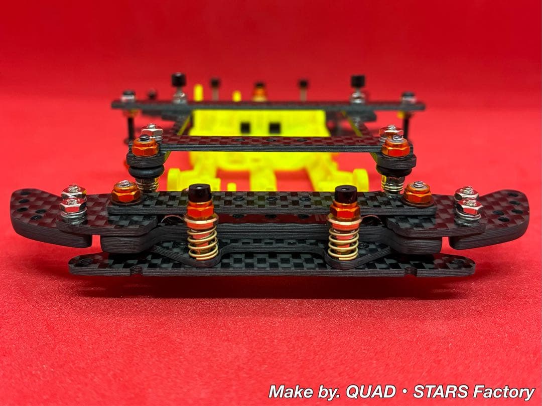 【ミニ四駆・VZ用】2軸ATピボット／段下げ＋提灯＋1軸アンカー＋リヤスキッド