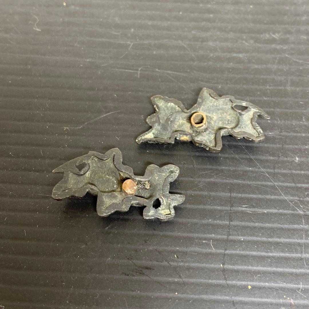 江戸時代　鍍金　目貫　7g 東さ7-1012③