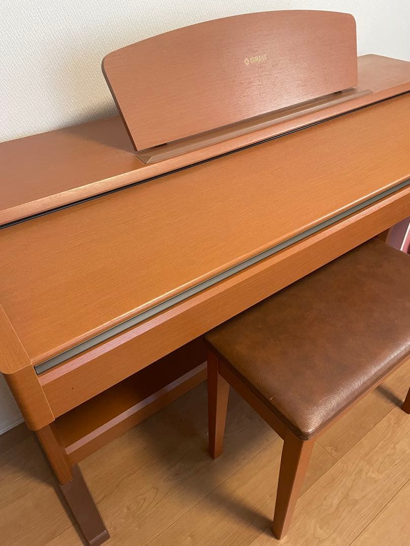 Yamaha 電子ピアノ ブラウン 椅子付き