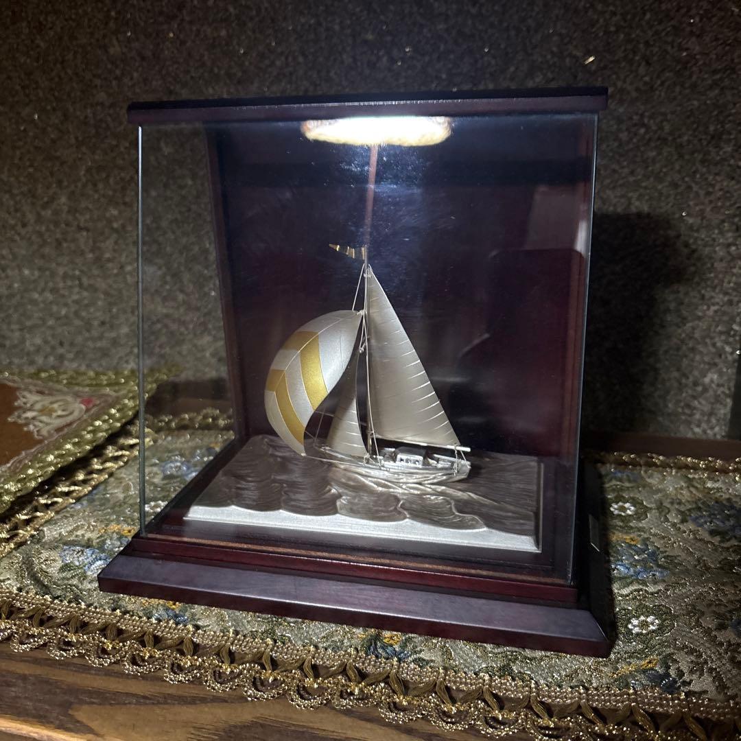 武比古 TAKEHIKO 銀製 置物 帆船 ヨット SILVER970 6号
