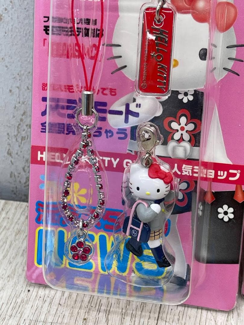 ハローキティ 2003年 ラインストーンストラップ 5種 他 コンプリートセット