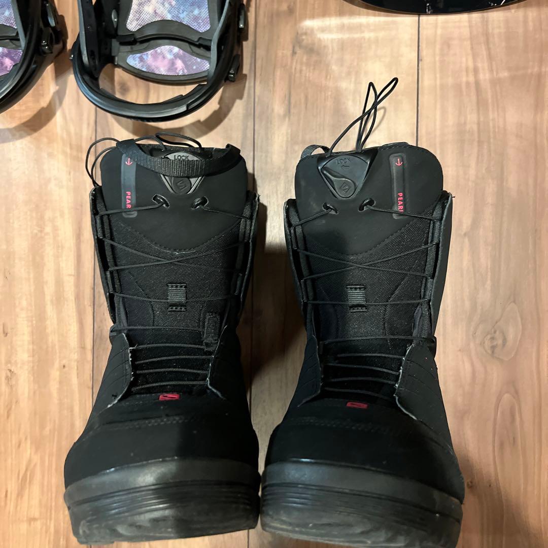 値下げしました　美品　salomon pearl サロモンスノボブーツレディース