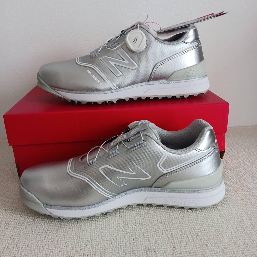 New Balance BOA ゴルフシューズ シルバー