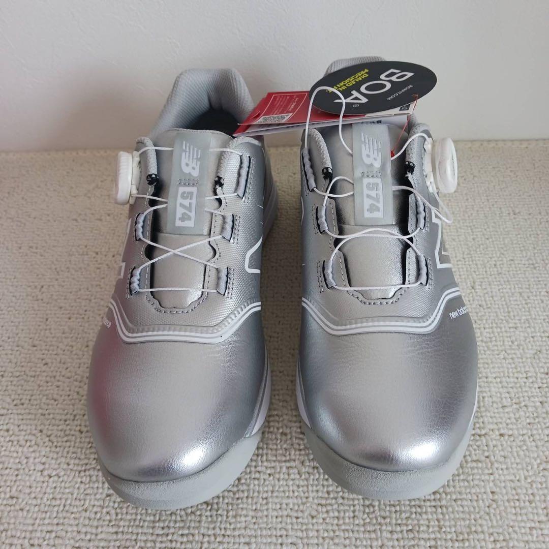 New Balance BOA ゴルフシューズ シルバー