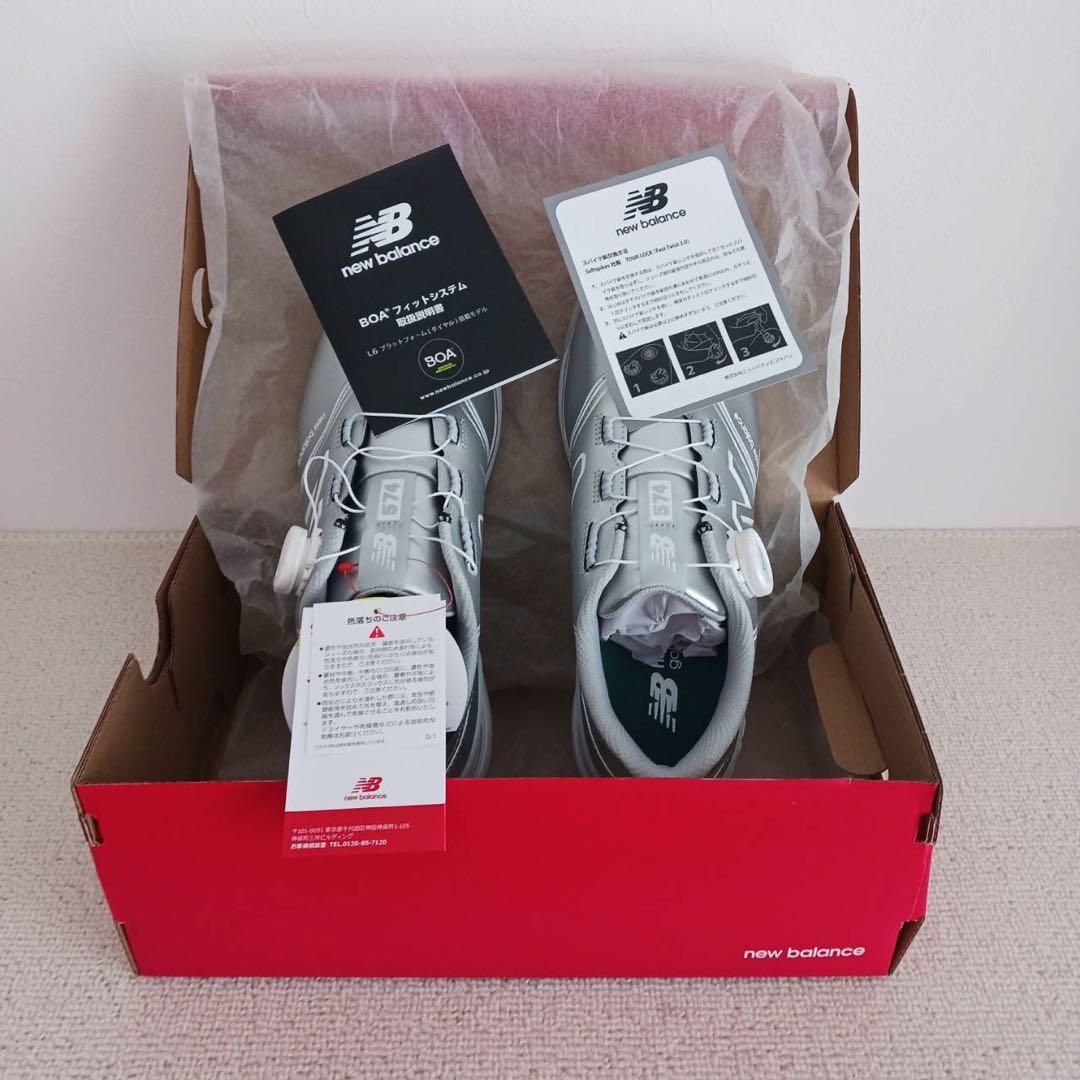 New Balance BOA ゴルフシューズ シルバー