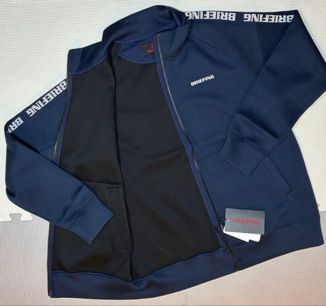 BRIEFING ウォーム サイドロゴライン ブルゾン（NAVY／M）
