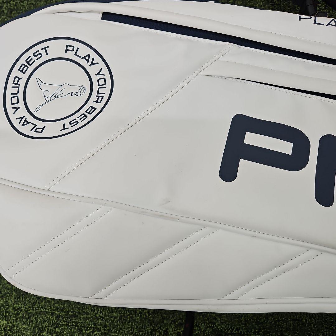 S*H様 PING ゴルフバッグ・スタンドキャディバッグ ホワイト/ネイビー