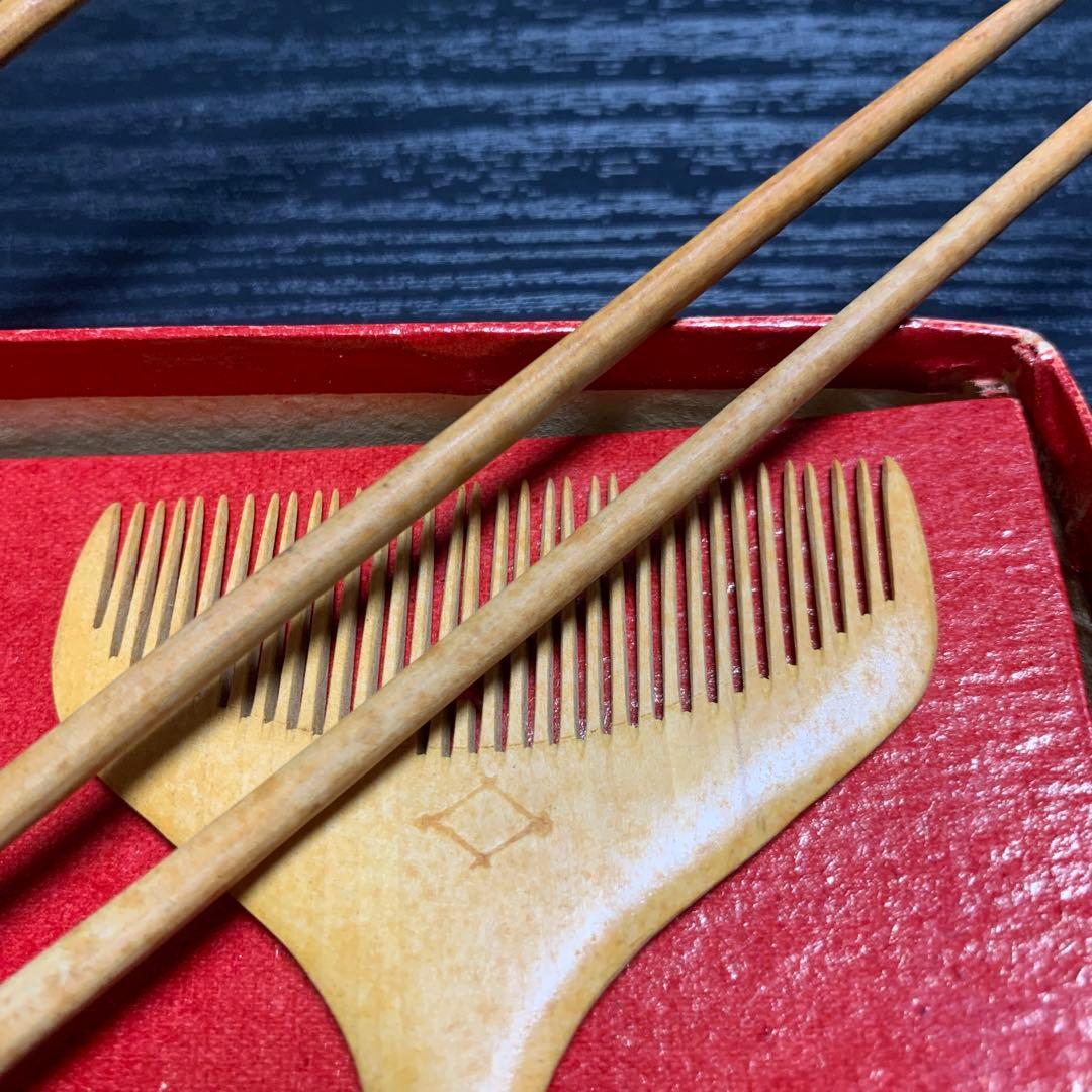 本つげ　つげ櫛　本つげ櫛色々　8本　当時物　アンティーク櫛　ヴィンテージ