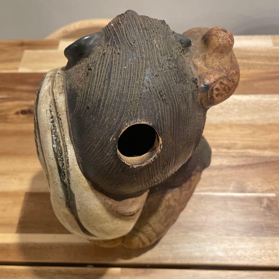 信楽焼　狸　たぬき　昭和レトロ　アンティーク