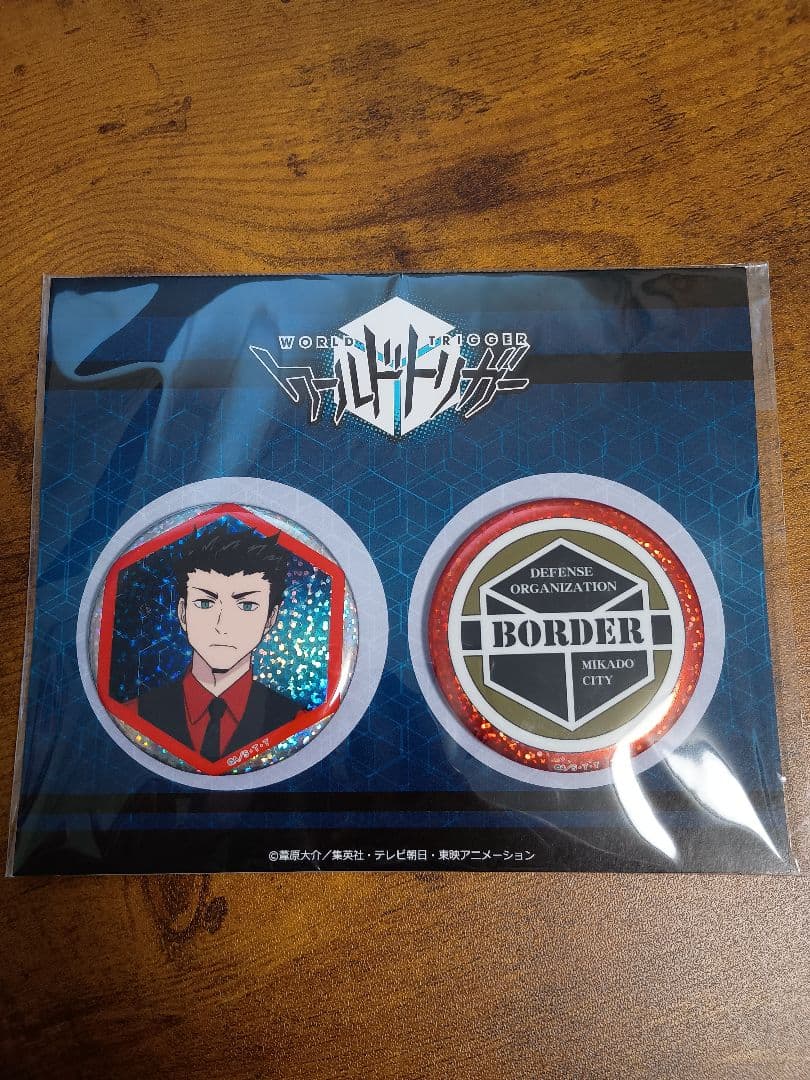 【限定】ワールドトリガー 缶バッジセット ＆ スカーフ（二宮・犬飼・隠岐）