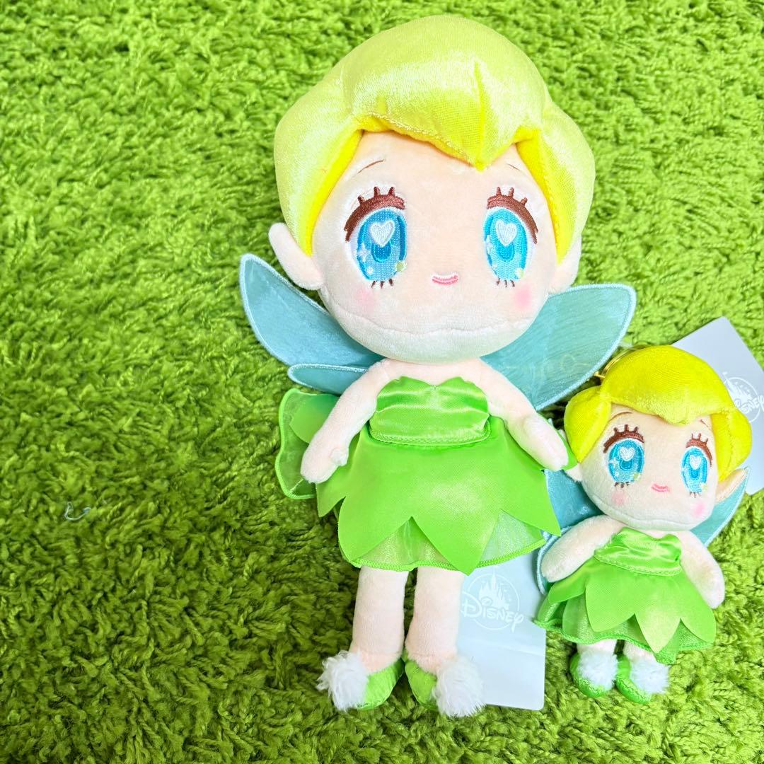 ディズニー　tiny ティンカーベル　ぬいぐるみ＆キーチェーン