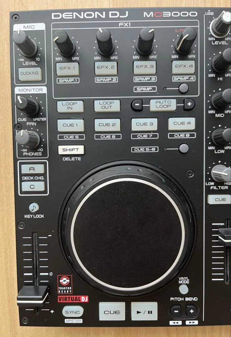 ①DENON DJ MC3000 DJコントローラー 限定白パネル