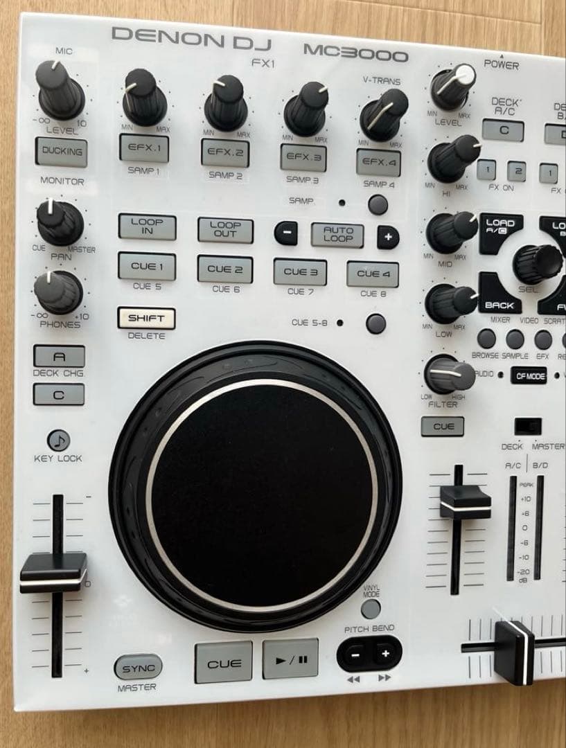 ①DENON DJ MC3000 DJコントローラー 限定白パネル