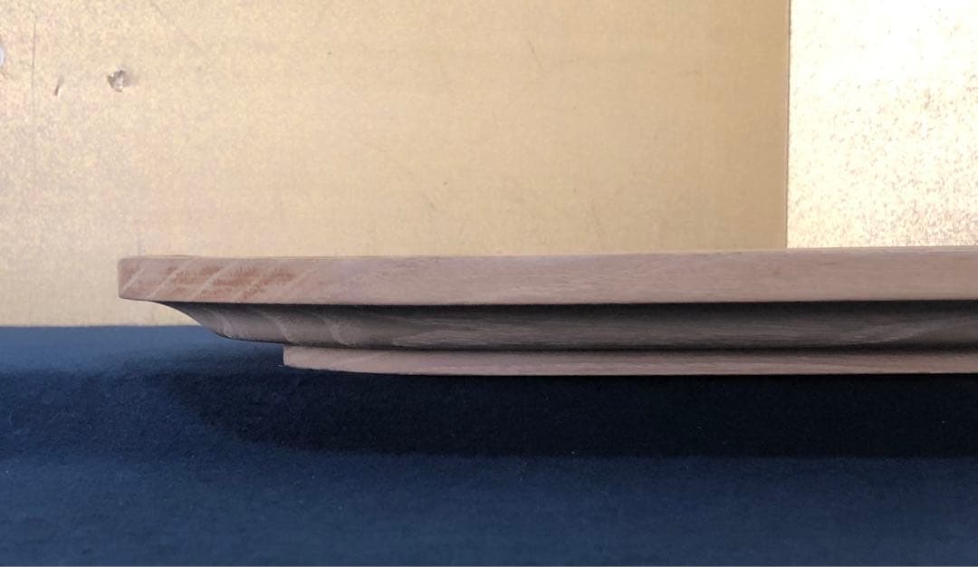 《R》煎茶 茶道具 木地 八稜盆 長盆 花押 木箱　260105か4