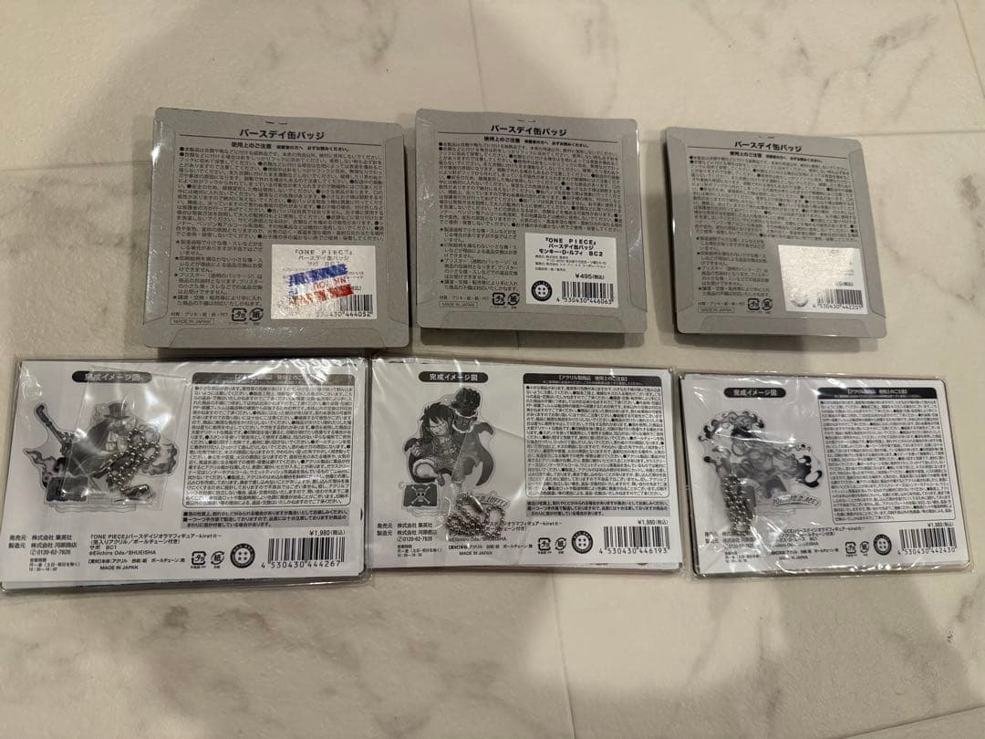 ルフィ エース サボ バースデイ 缶バッジ 名場面ジオラマ ジャンプショップ