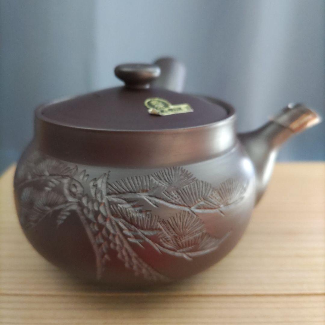 萬古焼  白梅造  煎茶器５客  急須セット