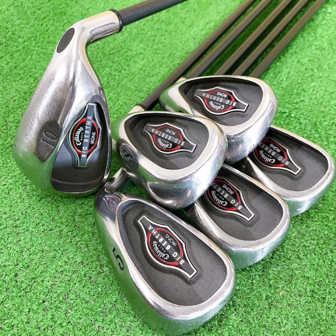 チ68★キャロウェイ ビッグバーサ 6本レディースアイアンセット L 女性用