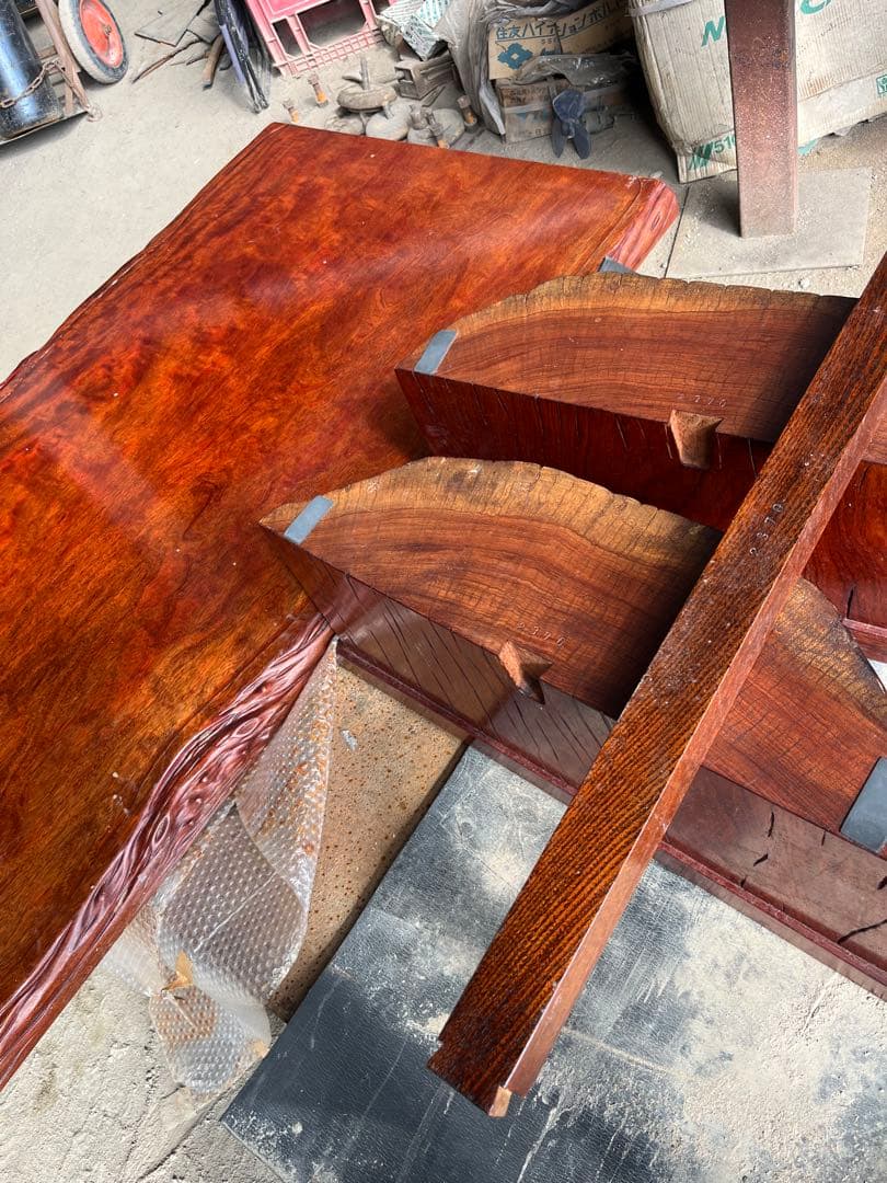 希少　一枚板　木製テーブル　引き取り