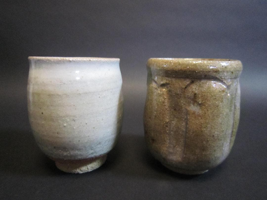 唐津焼　十三代中里太郎右衛門　　茶碗　湯呑　5個　共箱　美品