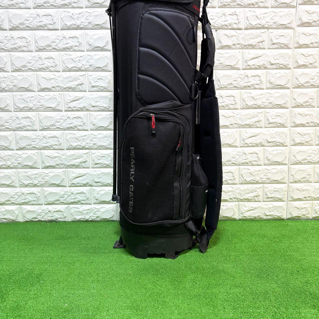 パーリーゲイツ　スタンド式　キャディーバッグ　黒　超軽量　収納多数　すぐ使える