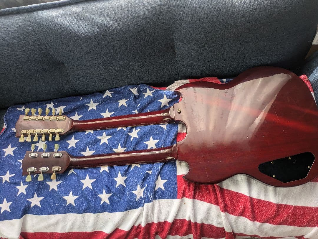 フェルナンデス製ダブルネック　ジミー・ペイジタイプ