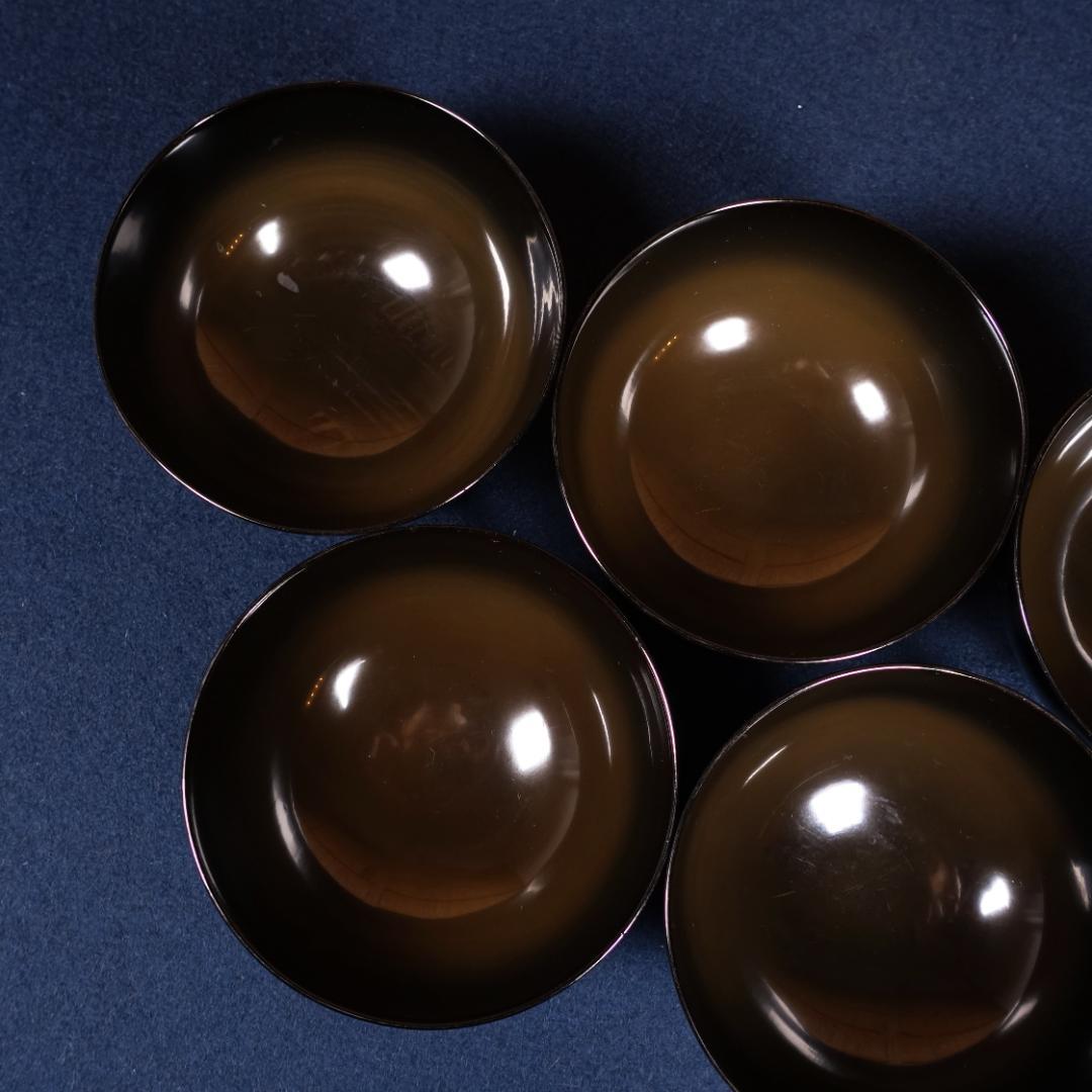 魯山人好の逸品 輪島塗日月椀 5客