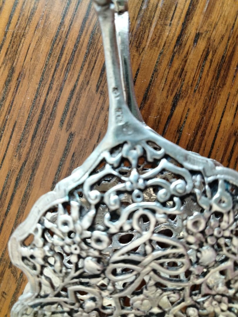 最終変更、繊細美品、美術品、希少品、８００.シルバークッキートング、美品