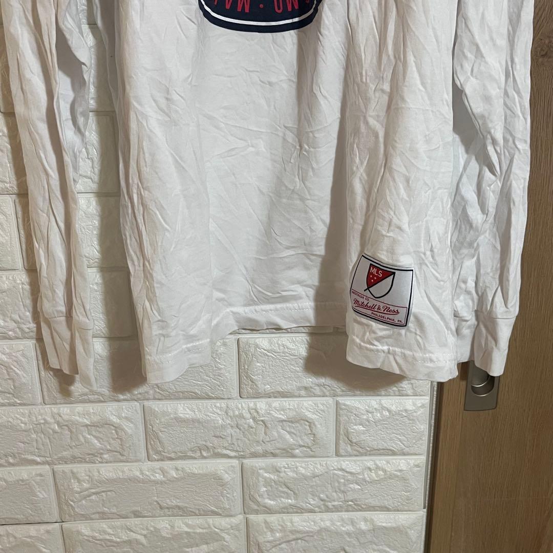 Mitchell & Ness 【S】サッカー ロゴ 長袖Tシャツ