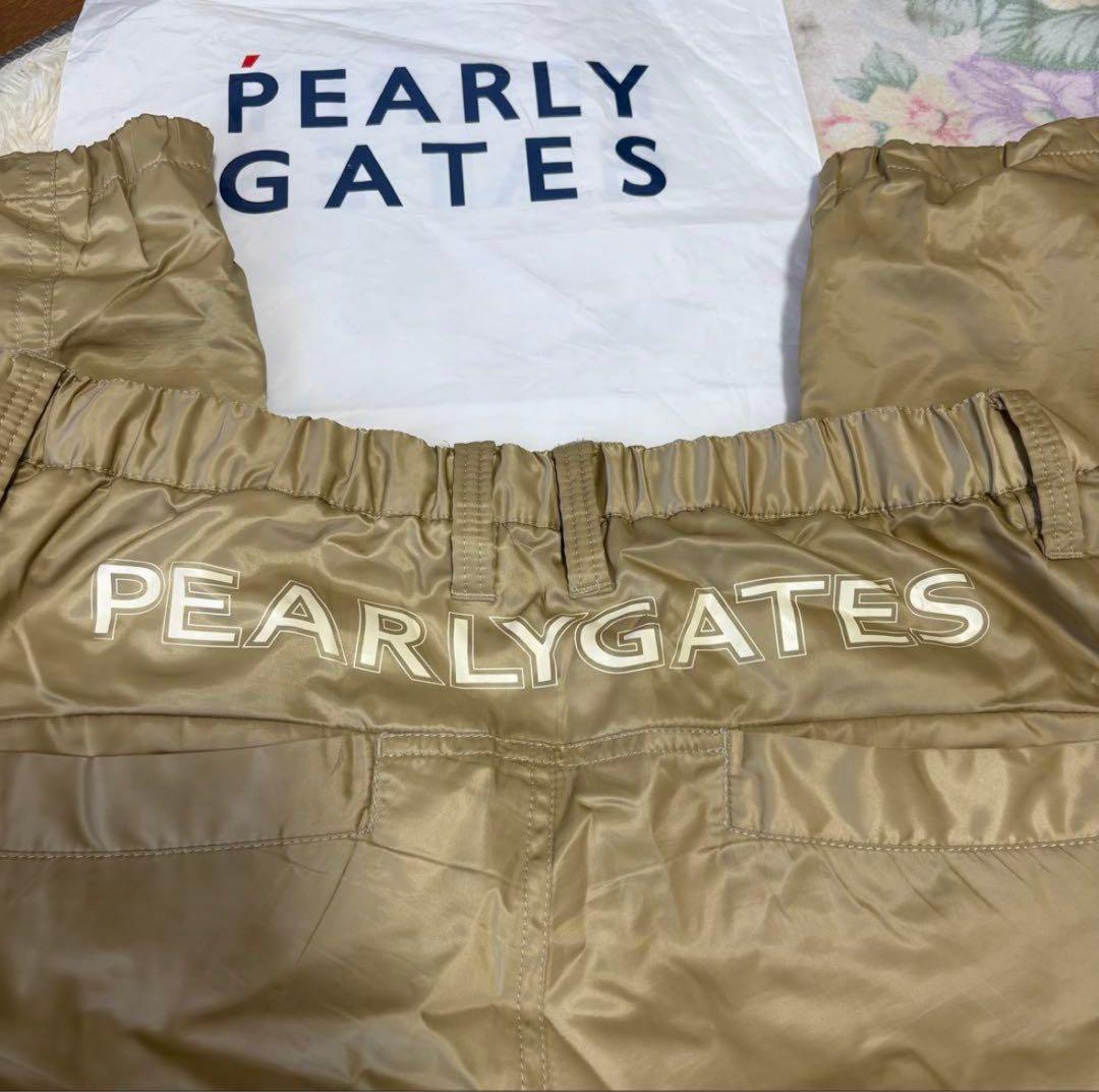美品W80-84cmPEARLYGATES秋冬ウエスト伸縮7P3D撥水防風パンツ