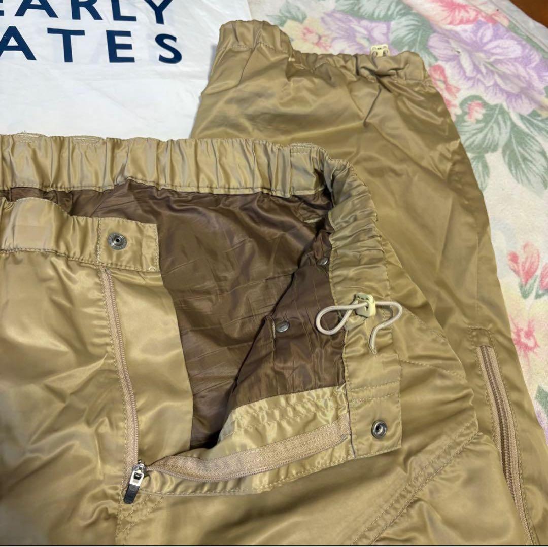 美品W80-84cmPEARLYGATES秋冬ウエスト伸縮7P3D撥水防風パンツ