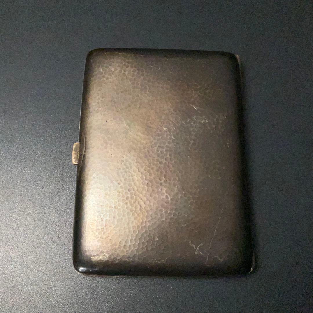 銀製　シガレットケース　煙草入れ　アンティーク　6R1385お1