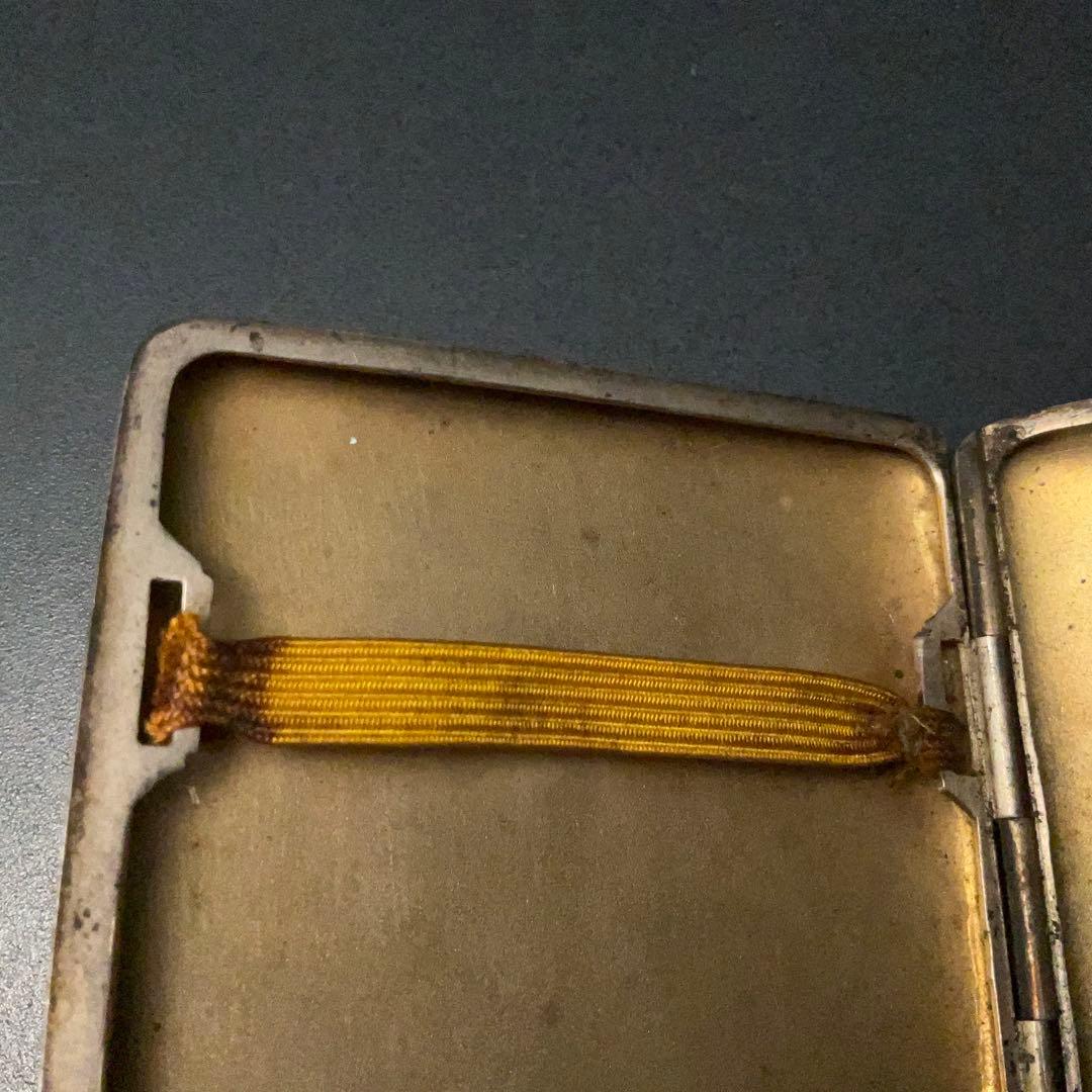 銀製　シガレットケース　煙草入れ　アンティーク　6R1385お1