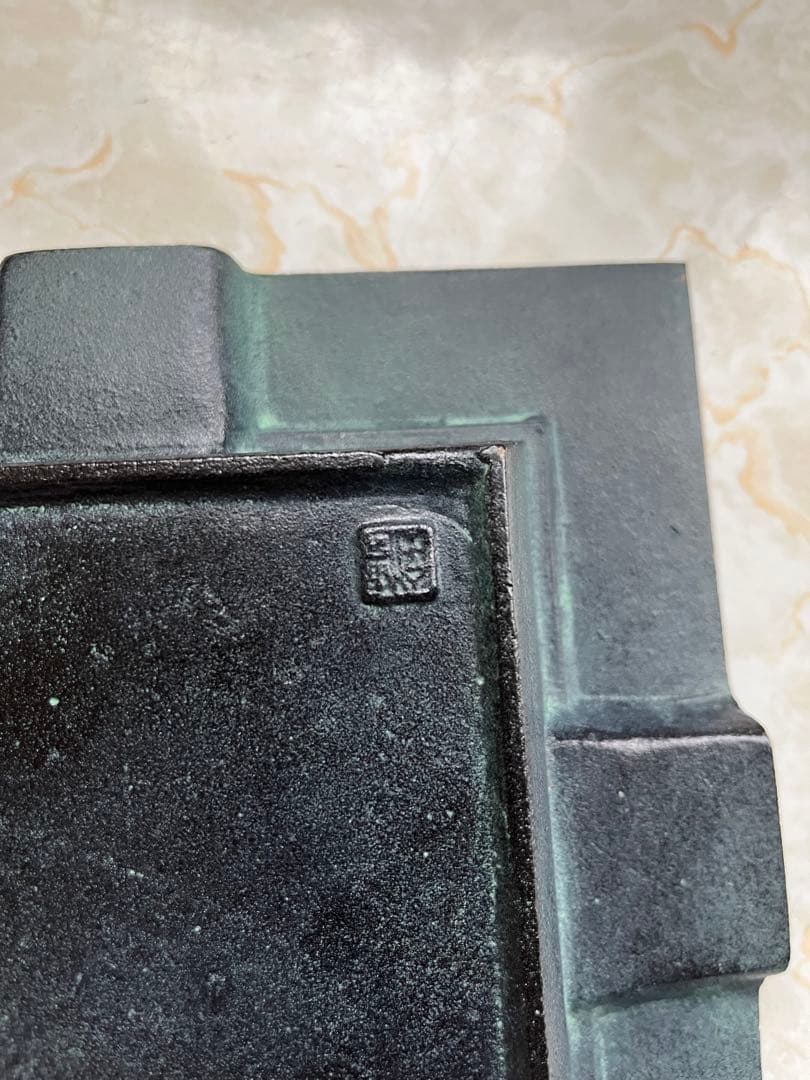 鋳鉄製カラフル灰皿 取り外し蓋付き