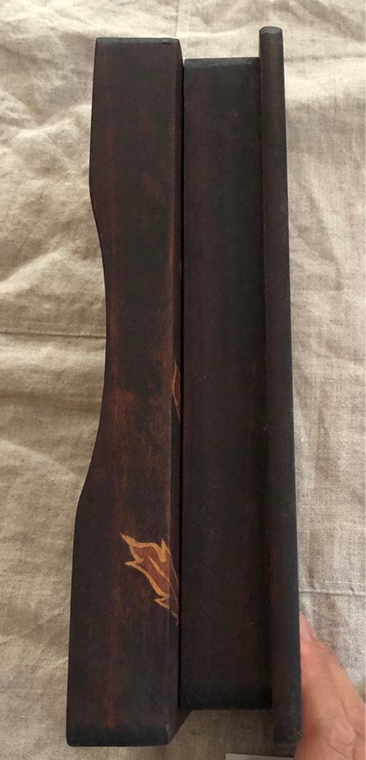 手描きろーけつ草木染め　楠木　筆箱