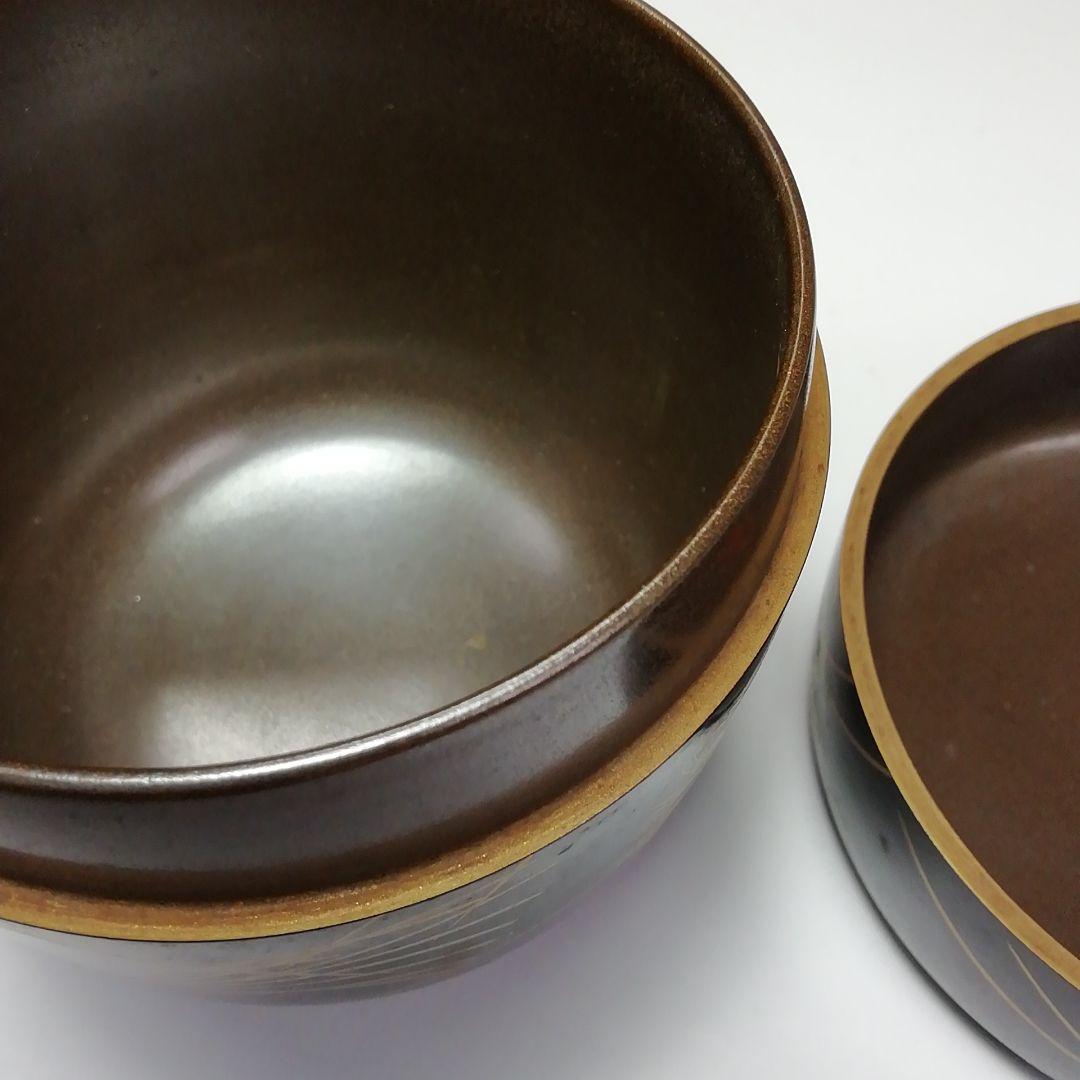 Ｓ５９４　棗　『秋草蒔絵』『稲井玉甫作』『表千家　堀之内宗完　極箱』　共箱