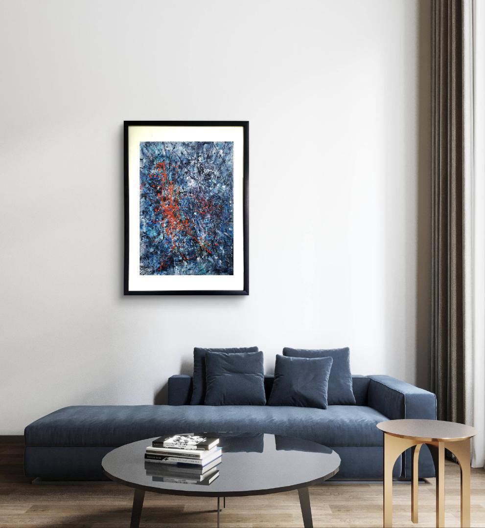 【専用】Sense of loss/抽象画 77×56㎝ B2 額縁セット 原画