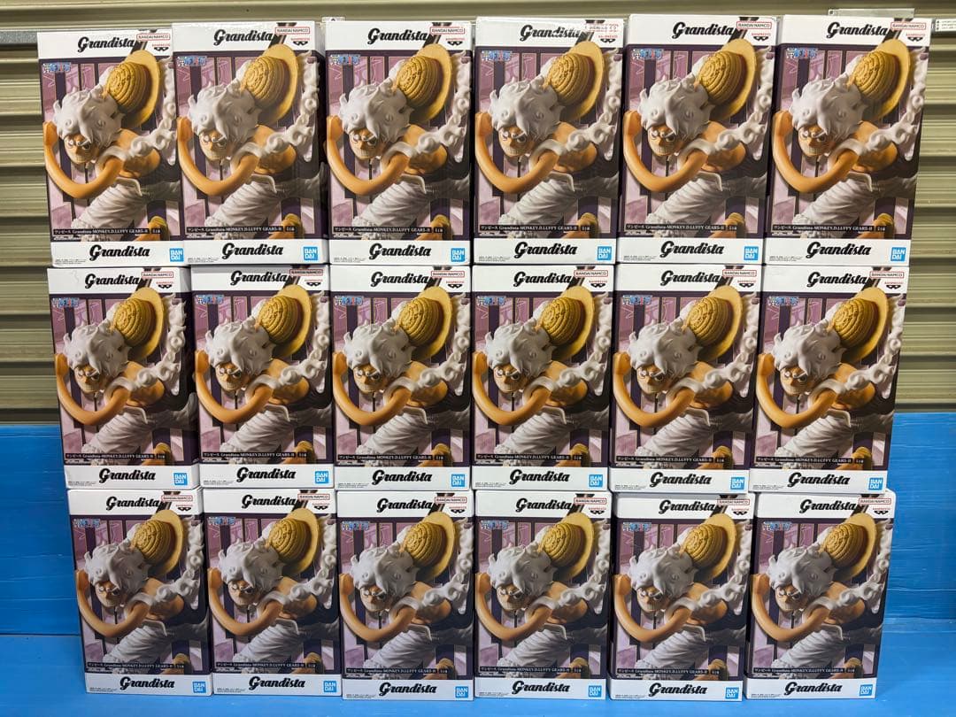 ①ワンピースgrandista ルフィ ニカ ギア5 18体セット