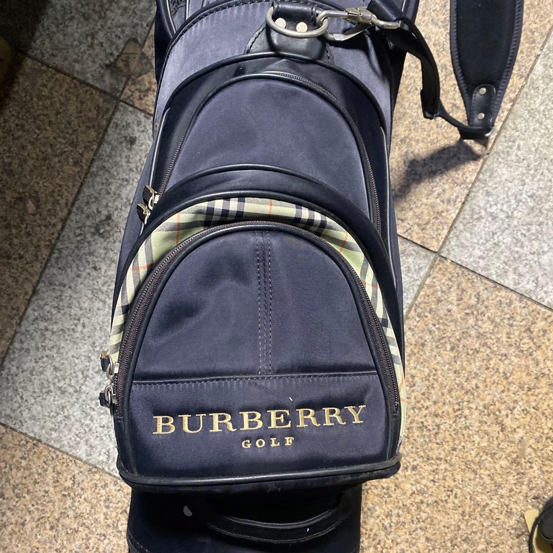 BURBERRY バーバリー ブラック ゴルフバッグ キャディバッグ 中古品