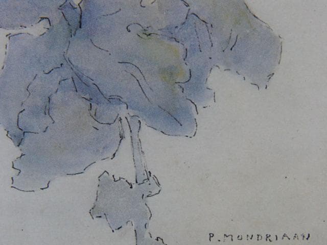 ピート・モンドリアン、『菊』、希少な画集より、新品高級額