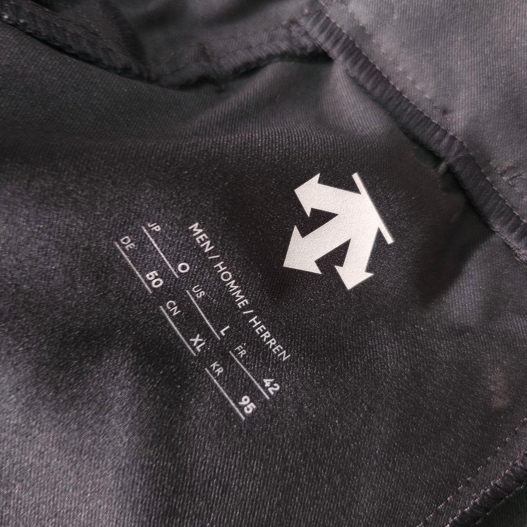 近年モデル デサントゴルフ ストレッチ素材ゴルフパンツ 黒 O LL大きいサイズ