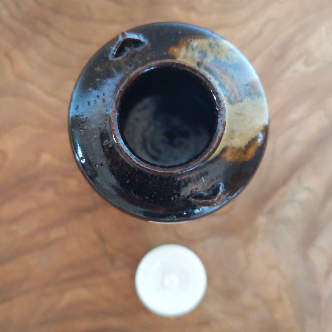 茶道具　【diana】　膳所焼　生野写　茶入　陽炎園　仕履付　表千家