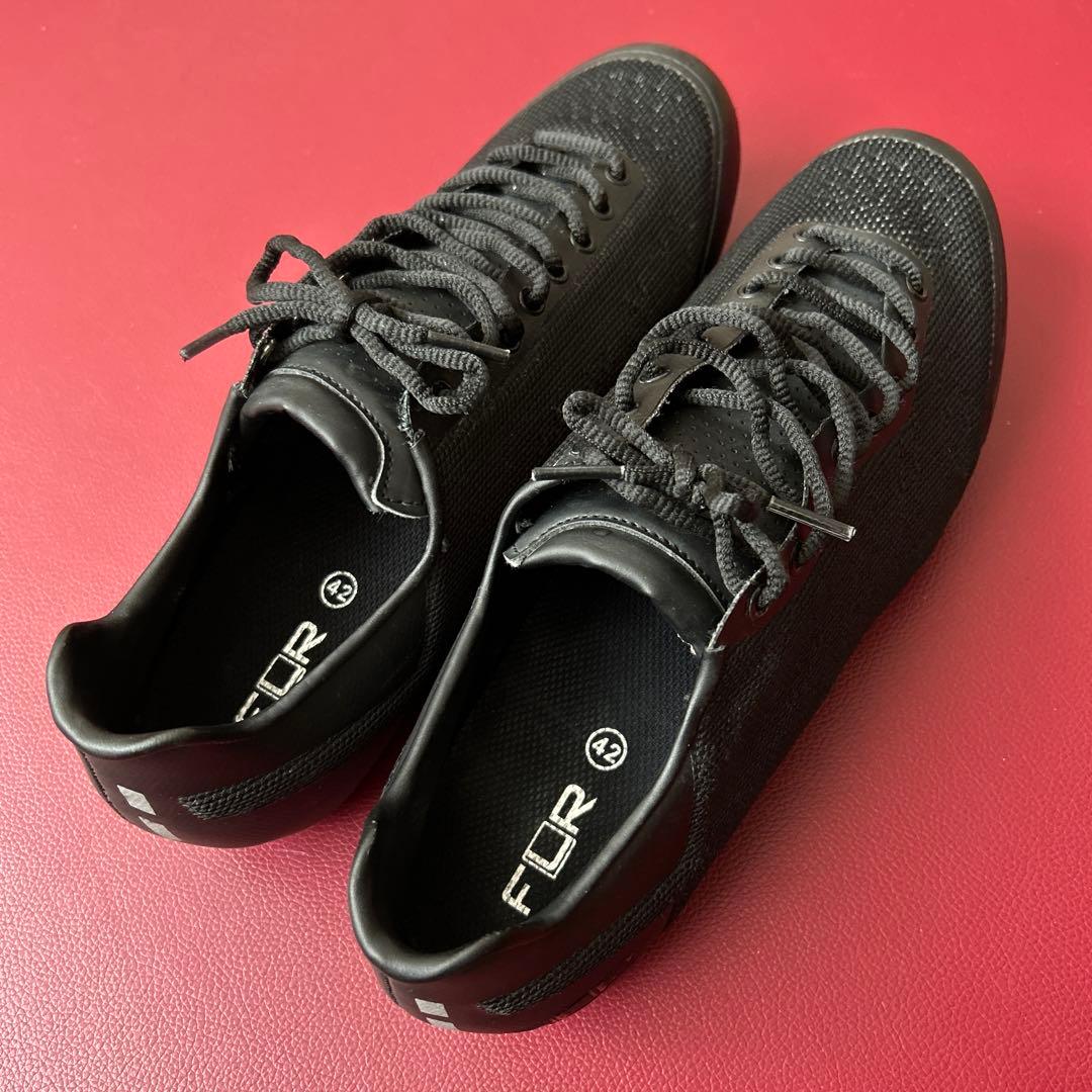 【FLR】F-55ニットシューズ　ブラック42