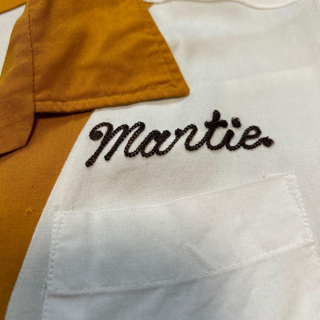 古着屋購入　ヴィンテージ　ボーリングシャツ　60s フロッキープリント