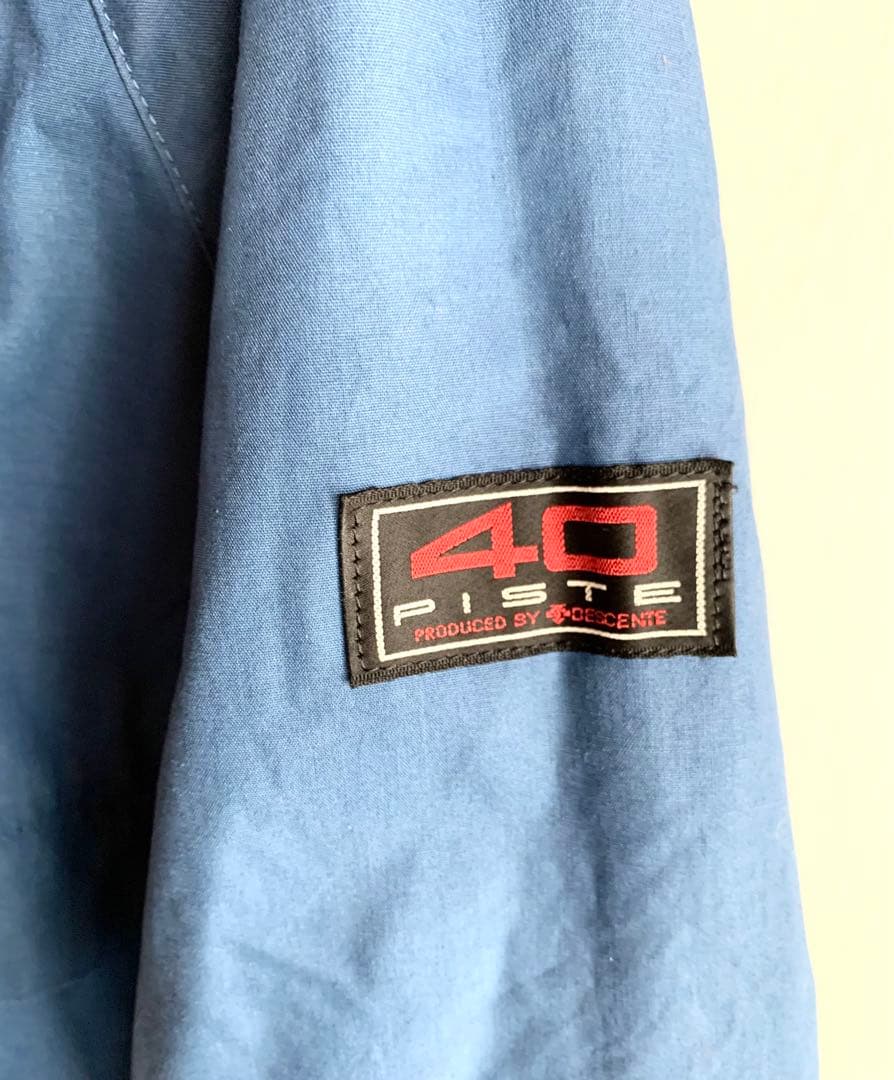 昭和レトロ DESCENTEデサント スキーウェア スノボ ジャケットデニム①