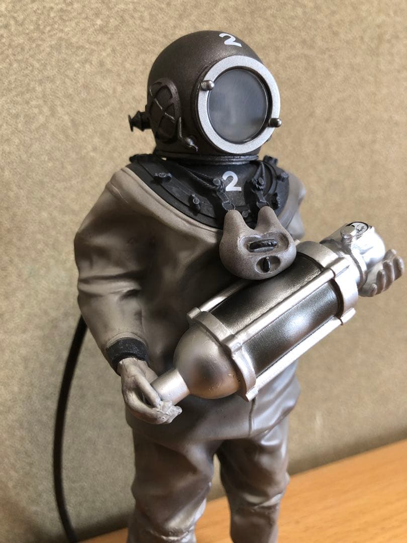 芹沢博士　東宝マニアックス　ソフビ　モノクロバージョン　中古