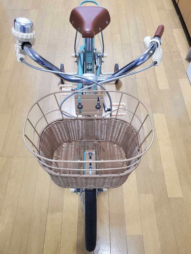 超美品HACCHI 子供用自転車 ミントグリーン