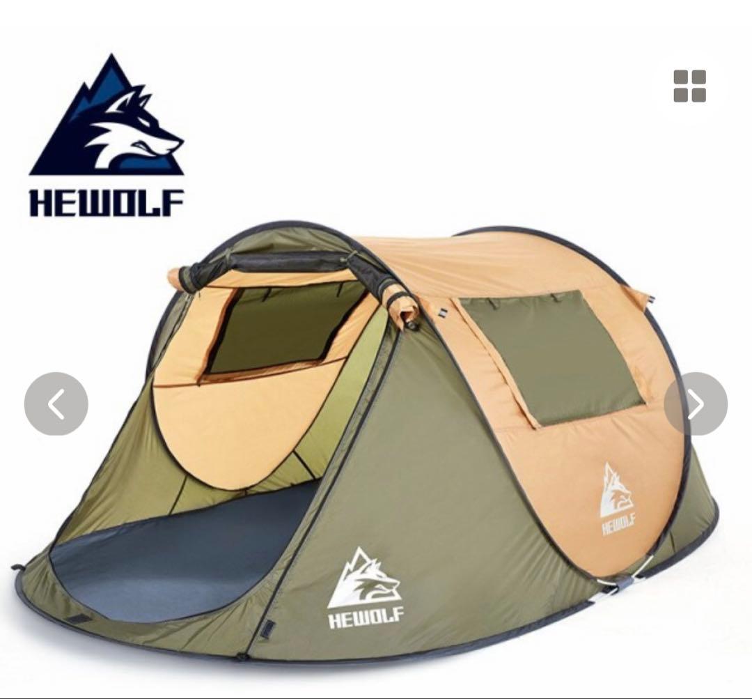 HEWOLF 自動開閉キャンプテント 2-3人用